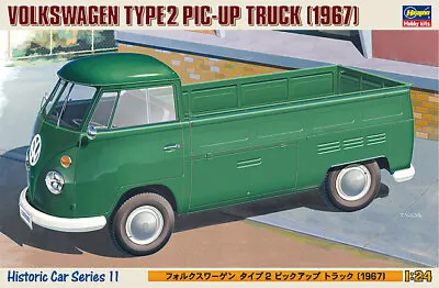 Hasegawa 1/24 Scale Model Car Kit VW Volkswagen Type 2 T1 Pick Up Truck 1967 • $28.90