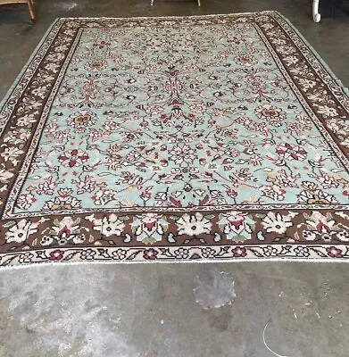 Vintage Hand-knotted Wool Area Rugs 9x12 • $351.94