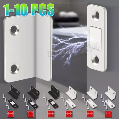 10PCS Strong Magnet Steel Catch Latch For Door Closet Cabinet Cupboard Closer UK • £3.88