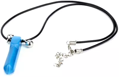 Naruto Hokage Cosplay Necklace Crystal Blue Anime Costume Itachi Obito Sasuke • £4.99