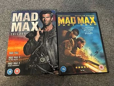 Mad Max  1- 3 Collection Trilogy + Fury Road 4 Disc - UK R2 DVD • £7.99