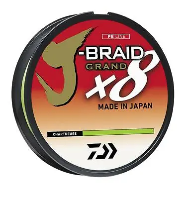 Daiwa J-Braid Grand X8 Braided Line Chartreuse • $29.08