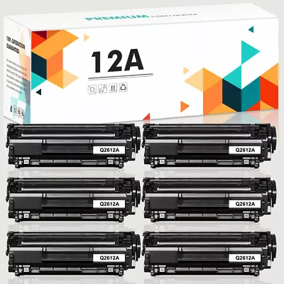 1-6 Pack Toner Compatible For HP 12A Q2612A Laserjet 1010 1012 1018 1020 Printer • $16.99