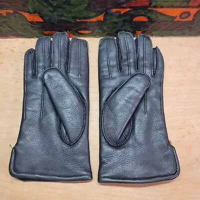 Vintage LL Bean Gloves Men's Medium Black Leather STA-SOFT Deerskin Made In USA • $25.99