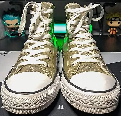 Converse Chuck Taylor All Star High Light Gold Glitters Women’s Size 10 • $59