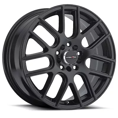 15x6.5 Vision 426H Cross Matte Black Wheels 4x100/4x4.5 (38mm) Set Of 4 • $474.40