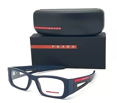 Prada Sport  PS 03PV MAG1O1 Matte Blue Black  / Demo Lens 55mm Eyeglasses • $119.95