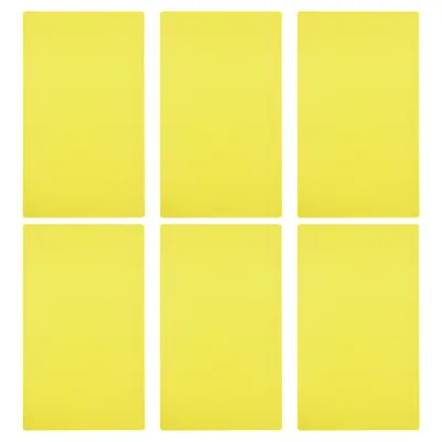 6pcs A4 Size Correction Lighting Gel Filter Film Sheet Colored Overlay Yellow • £12.14