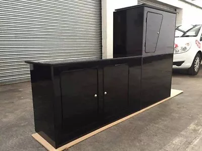 Mercedes Vito Camper Kitchen Unit Pod Black Gloss SWB Standard Lightweight Ply • $883.01