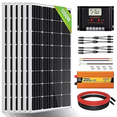 Complete Off Grid Solar Panel Kit 4kw With 240v Inverter - Ecoworthy • £975