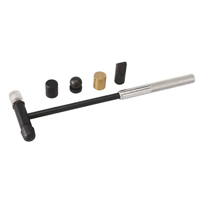 6 Interchangeable Head Hobby Hammer Precision Chisel Ball Flat Brass & Nylon • £10.99