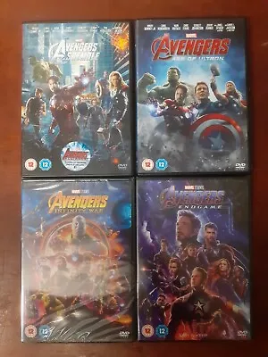 Marvel Avengers DVD Bundle Assemble Age Of Ultron Infinity War Endgame  • £9.90