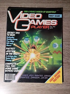 *VINTAGE* Video Games Player Magazine First Issue Fall 1982 *RARE FN • $34.98