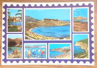 POSTCARD: MALTA -SOUVENIR VARIOUS VIEWS: 1990's • £1.70