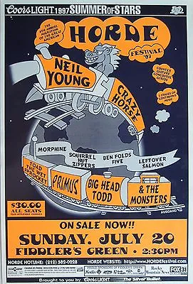 $19.15 • Buy Neil Young & Crazy Horse /primus  Horde Festival '97  Denver Concert Tour Poster