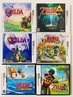 Lot 6 The Legend Of Zelda Ocarina Majoras Mask Phantom Hourglass Nintendo DS 3DS • £123.20
