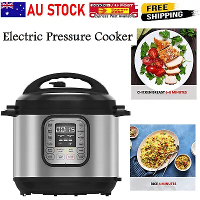Electric Pressure Cooker 7-In-1 LED Display Non Stick Slow Rice Steamer Pot • $103.99