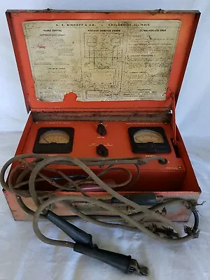 Voltage Regulator Tester C.E. Niehoff & Co Model T-14 Voltmeter Ammeter Untested • $49.95