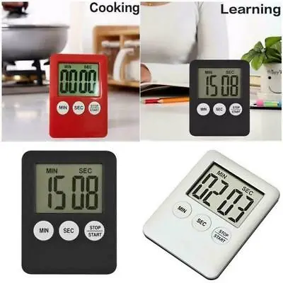 Electronic Timer Kitchen Countdown Clock Stopwatch Alarm US Cookin Small HotUS • $2.38