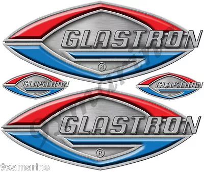 Glastron 4 Vintage Boat Stickers. Remastered Stickers For Boat Restoration • $19.95