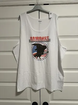 NWT Old Navy Ramones Tank Top XXXL Bright White • £13.30