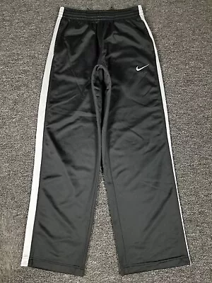 Nike Pants Mens Small Black Athletic Track Loose Fit Basketball Warmup 29x31 • $18.99