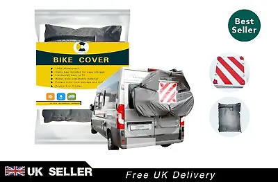 £13.99 • Buy Motorhome Bike Cover S 2-3 Bikes&Rear Warning Signal(Option)Caravan/Waterproof 