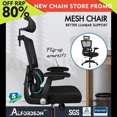 ALFORDSON Mesh Office Chair Executive Computer Chairs Study Work Gaming Seat • $144.79