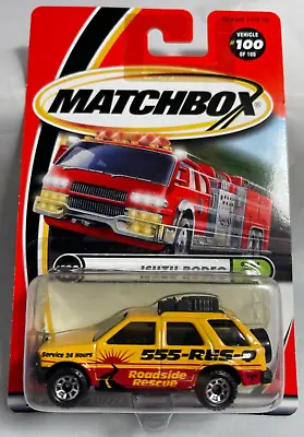 MATCHBOX T H 2000 LOGO  ISUZU RODEO  Roadside Rescue #100 Of 100 • $6