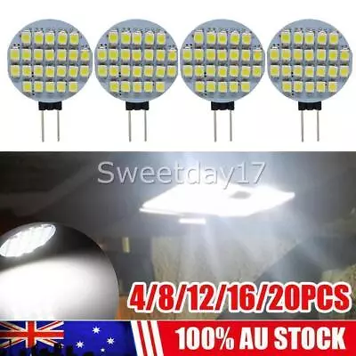 4-20PCS 12V G4 LED WHITE GLOBE 24 SMD Lamp Bulb Caravan Garden Camper Light NEW • $12.95