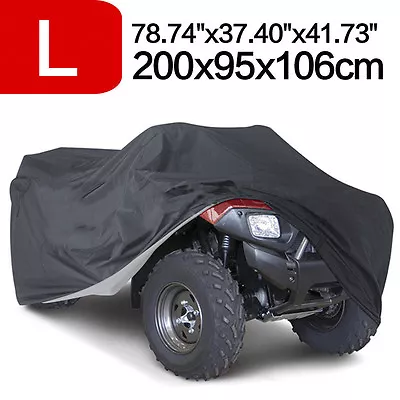 Large Waterproof ATV ATC Cover Rain UV Dust Snow Protector Quad Bike Universal L • $17.79