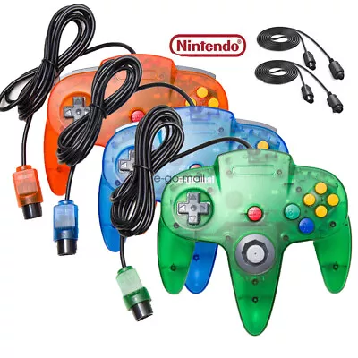 Classic N64 Wired Controller Joystick For Nintendo 64 Console/ Cable/Rumble Pak • $33.24