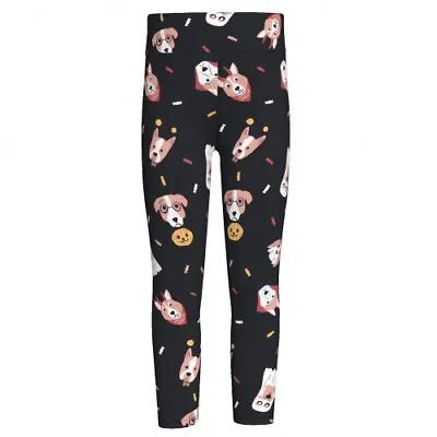 Tween Lularoe Halloween Leggings Dog Costume Ghost Dracula NEW Fright Club • $10.49