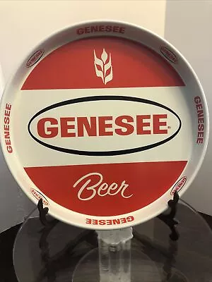 Genesee Beer Rochester New York Vintage Metal Logo Beer Tray 12” Diameter NOS! • $25