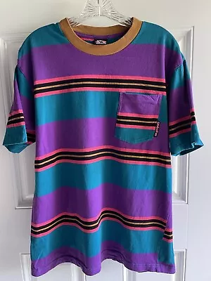 Vintage 90’s Gotcha Striped Surf Shirt ~ XL • $10