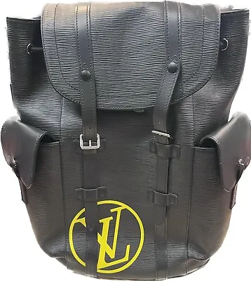 Louis Vuitton Christopher Backpack PM Black Leather Epi • $2499