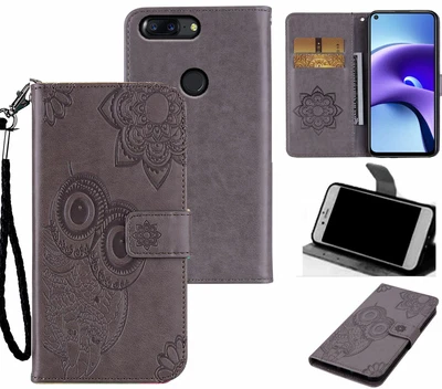 $6.95 • Buy Oneplus 5T Embossed Pu Leather Wallet Case Owl