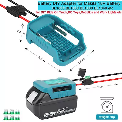 2x Power Wheel Convertor Battery Adaptor For Makita 18V BL1850 BL1860  • £10.89