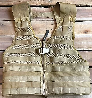 USGI Military FLC Fighting Load Carrier Tactical MOLLE Vest COYOTE BROWN VGC • $16.90