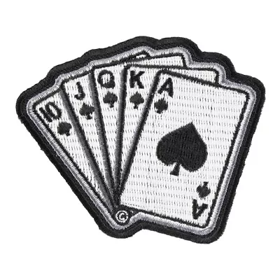 Royal Flush Spades Poker Hand Patch Gambling Patches • $4.99