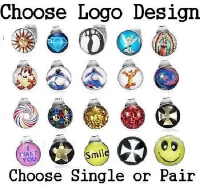 £3.44 • Buy New Logo Ear Studs Single Or Pair Earrings Cartoon Mens,Ladies, Girls, Boys Stud