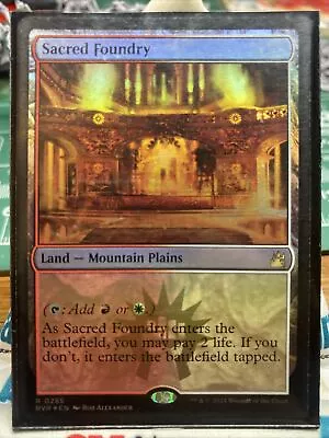 MTG Sacred Foundry (Foil) Ravnica Remastered NM #285 • $25