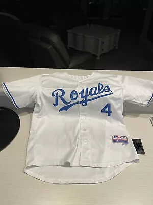 Authentic Kansas City Royals MLB Majestic Cool Base Alex Gordon Jersey Size 50 • $30