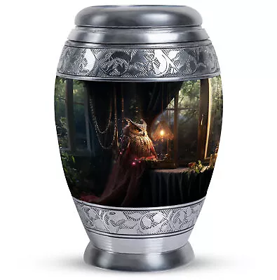 Funeral Urns For Human Ashes Adult A Majestic Mystic Owl (10 Inch) Large Urn • $109.99