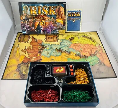 2002 Risk: The Lord Of The Rings Trilogy By Parker Brothers Complete Great Cond • $39.99