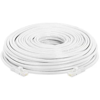 200' FT 200feet CAT6 23 AWG RJ45 Ethernet Network LAN Patch Cable Cord White UTP • $14.99