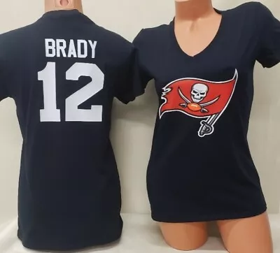 20827 Womens Apparel TAMPA BAY BUCCANEERS  Eligible Receiver  V-Neck Shirt BLACK • $23.99