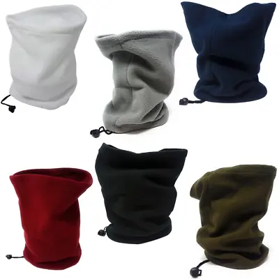 £3.49 • Buy Neck Warmer Fleece Black Cycling Winter Adults Snood Mask Scarf Tube Face Unisex
