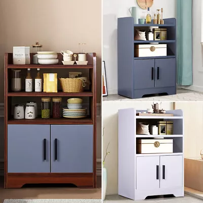 Freestanding Kitchen Pantry Cupboard Storage Cabinet Buffet Sideboard Organizer • £75.95