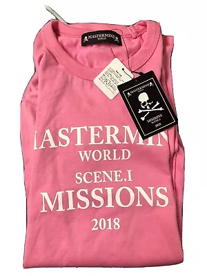 Mastermind Japan World 2018 Pink Longsleeve Shirt (DEADSTOCK) • $195